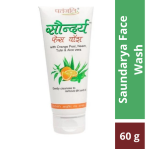 Patanjali Saundarya Face Wash (Aloevera, Neem, Tulsi, Orange Peel) 60 g