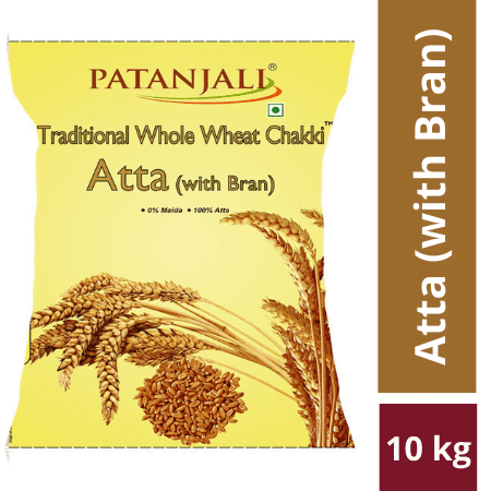 Home 47 Patanjali Traditional Whole Wheat Chakki Atta 10 Kg