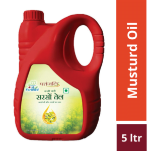Patanjali Kachi Ghani Mustard Oil 5 Ltr