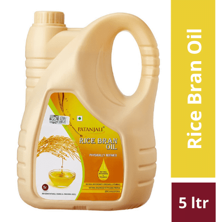 Home 36 Patanjali Rice Bran Oil 5 Ltr (Free Rice Bran Oil 1 Ltr Pouch)