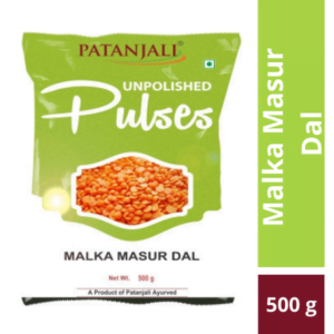 Patanjali Unpolished Malka Masur Dal 500 g