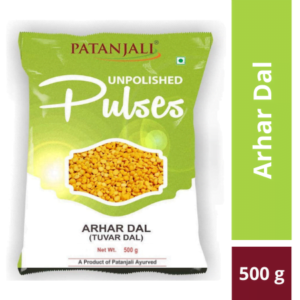 Patanjali Unpolished Arhar Dal (Tuvar Dal) 500 g