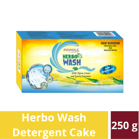 Home 82 Patanjali Herbo Wash Detergent Cake 250 g