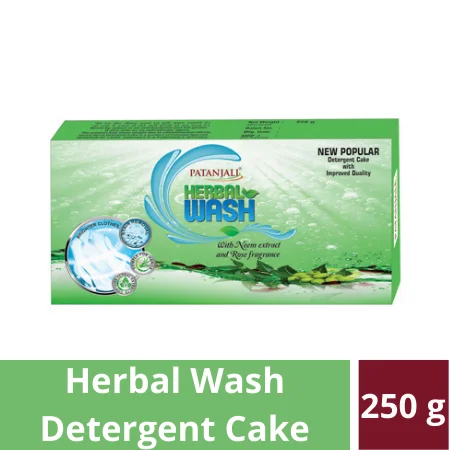 Home 81 Patanjali Herbal Wash Detergent Cake 250 g