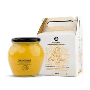 Anveshan A2 Desi Cow Ghee 500 mL | Glass Jar | Bilona Method | Curd-Churned | Pure, Natural & Healthy | Lab Tested